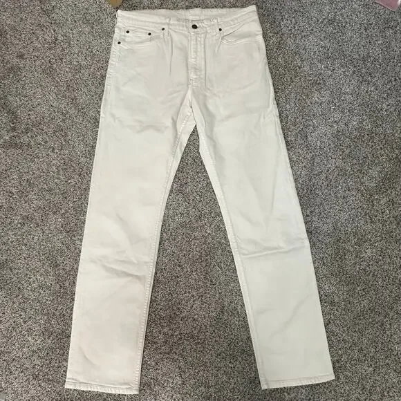 BILLS KHAKIS Men's 5-Pkt Classic Fit Bullard Twill Size 34 In Bone - Picture 2 of 11